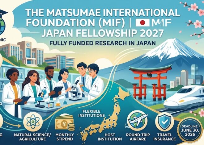 Matsumae International Foundation (MIF) Japan Fellowship 2027: A Fully Funded Opportunity for Global Researchers
