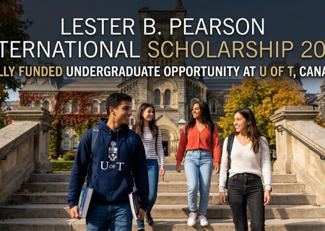 Lester B. Pearson International Scholarship 2027 at the University of Toronto – Fully Funded Education in Canada